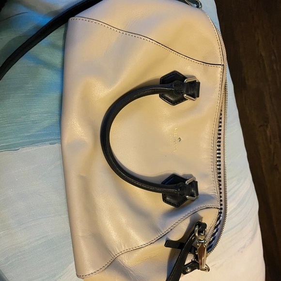 Kate Spade New York Womens Ivory Leather Crossbody Handbag 4336 - Picture 4 of 12